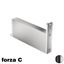 Immagine di Cerniera bilico Fritsjurgens System M 40 mm forza C inox satinato solo cardine inferiore 
