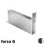 Immagine di Cerniera bilico Fritsjurgens System M+ 40 mm forza G inox satinato solo cardine inferiore 