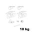 Immagine di Kit Scorrisospensione per ante scorrevoli portata 10 kg 