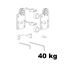 Immagine di Kit Scorrisospensione per ante scorrevoli portata 40 kg 