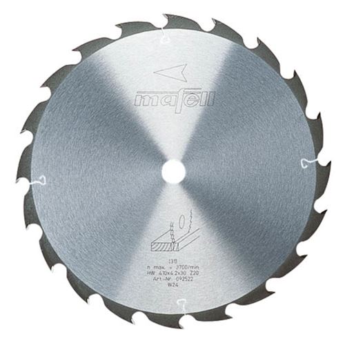 Immagine di Mafell Lama da taglio in HM 410x2,5/4,2x30 mm, Z 20, WZ, per tagli longitudinali (MKS 165 Ec) 