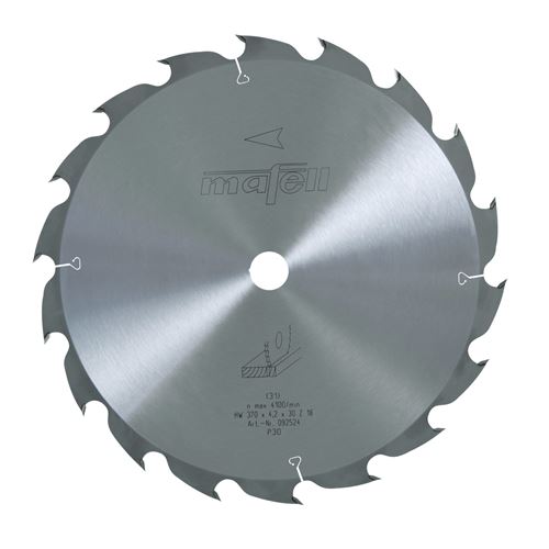 Immagine di Mafell Lama da taglio in HM 370x2,2/4,2x30 mm, Z 18, WZ, per tagli longitudinali (MKS 145 Ec) 