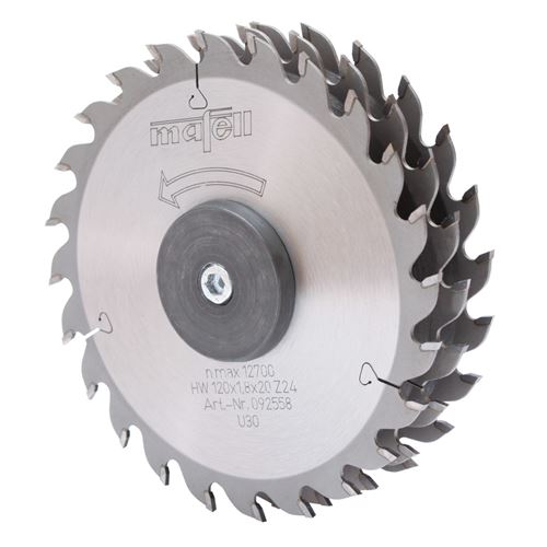 Immagine di Mafell Dispositivo per fessure MF-SE 3 per 3 fessure in un unico passaggio fino a 26 mm con Barra guida F 