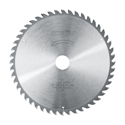 Immagine di Mafell Lama da taglio in HM 225x1,8/2,5x30 mm, Z 48, WZ, per tagli di precisione 