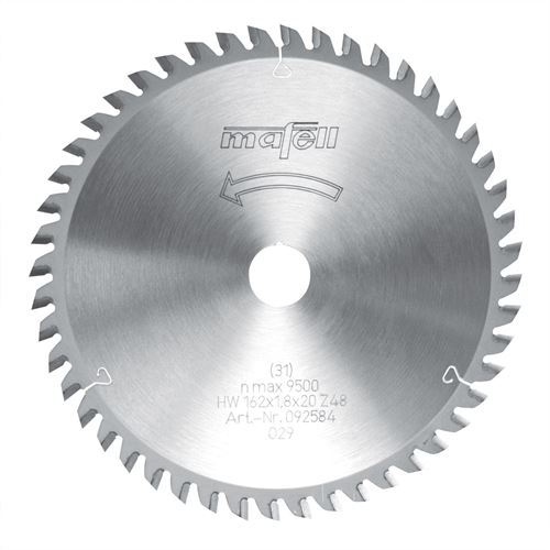 Immagine di Mafell Lama in HM 162x1,2/1,8x20 mm, Z 48, WZ, per impieghi universali tra materiali da costruzione 
