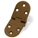 Immagine di cerniere biscotto ot bt c/ferm 30 x  80 bronz. profilate - vern.                                                                                           