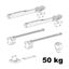 Immagine di Kit Scorrisospensione Soft Fluid per ante scorrevoli portata 50 kg 