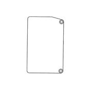 Immagine di Tappo 89 per veletta 1380 fissaggio a parete alluminio anodizzato argento 