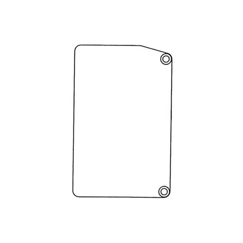 Immagine di Tappo 89 per veletta 1380 fissaggio a parete alluminio anodizzato argento 