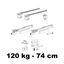 Immagine di Kit Evolution per porte scorrevoli portata 120 kg Soft Fluid 74 cm 