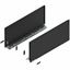 Immagine di 770F5502S Z R+L V1*CS-M - spondina LEGRABOX Pure altezza F (241 mm) lunghezza nominale 550 mm destro+sinistro nero carbonio 