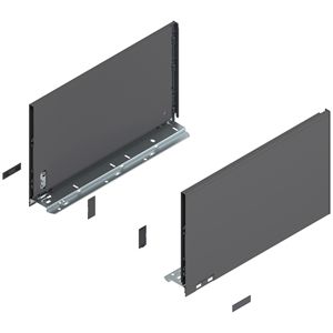 Immagine di 770F4002S Z R+L V1*OG-M - spondina LEGRABOX Pure altezza F (241 mm) lunghezza nominale 400 mm destro+sinistro grigio orione 