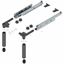 Immagine di Z95.4100 SP-ST V1 OG-M - SPACE STEP set plastica/acciaio lunghezza nominale 410 mm grigio 