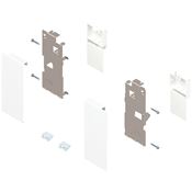 Immagine di ZI7.0KS0 FRO R+L V1SW-M - LEGRABOX attacchi per frontale altezza K per cassetto interno destro+sinistro bianco seta 