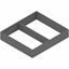 Immagine di ZC7S300RSU AMB-RA V1 OG-M - AMBIA-LINE telaio per LEGRABOX cassetto acciaio da lunghezza nominale 270 mm larghezza=242 mm grigio orione 