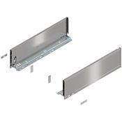 Immagine di 770K4502I Z R+L V1*INGL - spondina LEGRABOX Pure altezza K (128.5 mm) lunghezza nominale 450 mm destro+sinistro inox satinato antimpronta 