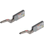 Immagine di 22K2710T KRAFTSP S2 ZN - anta a ribalta standard AVENTOS HK top base forza con fattore di carico 1730-5200 (per 2 pezzi) con viti euro preinserite per TIP-ON nichel 