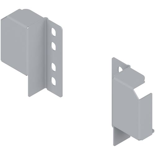 Immagine di ZRR.5200 REL-H MP R906 - TANDEMBOX plus/antaro supporto ringhierina (posteriore) per ringhierina regolabile da avvitare destro+sinistro grigio ral 9006 