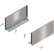 Immagine di 770C3502I Z R+L V1*INGL - spondina LEGRABOX Pure altezza C (177 mm) lunghezza nominale 350 mm destro+sinistro inox satinato antimpronta 