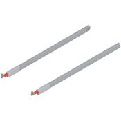Immagine di ZRG.537RSICRE*R+L MP R906 - TANDEMBOX ringhierina longitudinale (sopra) per cassettone lunghezza nominale 600 mm destro+sinistro per TANDEMBOX antaro grigio ral 9006 