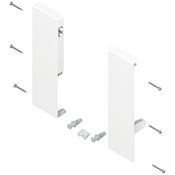 Immagine di ZIF.74D0 FRO R+L V1SEIW - TANDEMBOX attacchi per frontale altezza D per cassettone interno con ringhierina singola destro+sinistro bianco seta 
