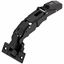 Immagine di 70T7550.TLMB V25 ONS - CLIP top cerniera ad angolo ampio a protrusione 0 apertura 155° battuta con sormonto senza molla fondello da avvitare onix 