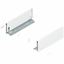 Immagine di 770K3502S Z R+L V1*SW-M - spondina LEGRABOX Pure altezza K (128.5 mm) lunghezza nominale 350 mm destro+sinistro bianco seta 