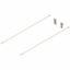 Immagine di ZRE.471S.IDREL S2/10 CW/C - METABOX ringhierina longitudinale (sinistra/destra) lunghezza nominale 500 mm ZRR.8000 supporto posteriore ringhierina in dotazione bianco crema ral 9001 