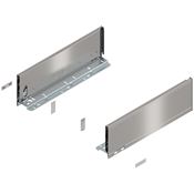 Immagine di 770K4002I Z R+L V1*INGL - spondina LEGRABOX Pure altezza K (128.5 mm) lunghezza nominale 400 mm destro+sinistro inox satinato antimpronta 