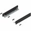 Immagine di 770N4002S Z R+L V1*CS-M - spondina LEGRABOX Pure altezza N (66.5 mm) lunghezza nominale 400 mm destro+sinistro nero carbonio 
