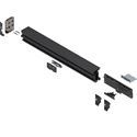 Immagine di 802M6003.R1ET+DT  R S REVEGO duo, set di montaggio per anta singola e anta doppia per una larghezza interna nell'applicazione anta singola di 600 mm, destra Nero 