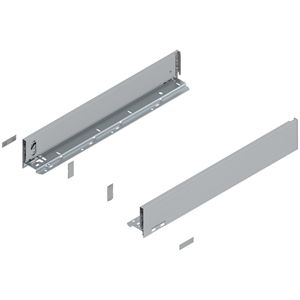 Immagine di 770M5502S Z R+L V1*PS-M - spondina LEGRABOX Pure altezza M (90.5 mm) lunghezza nominale 550 mm destro+sinistro argento polare 