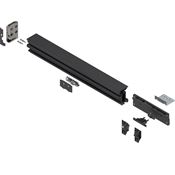 Immagine di 802M7003.R1ET+DT  R S REVEGO duo, set di montaggio per anta singola e anta doppia per una larghezza interna nell'applicazione anta singola di 700 mm, destra Nero 