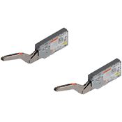 Immagine di 22K2510T KRAFTSP S2 ZN - anta a ribalta standard AVENTOS HK top base forza con fattore di carico 930-2800 (per 2 pezzi) con viti euro preinserite per TIP-ON nichel 