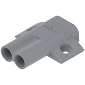 Immagine di 970.2501 BLU-AP V50R736 - piastrina di supporto per BLUMOTION a croce (37/32) plastica grigio ral 736 