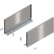 Immagine di 770F5002I Z R+L V1*INGL - spondina LEGRABOX Pure altezza F (241 mm) lunghezza nominale 500 mm destro+sinistro inox satinato antimpronta 