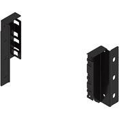 Immagine di Z30K000S HO-RW MP TERS - TANDEMBOX supporti per schienale in legno altezza K (1285 mm) destro+sinistro nero terra 