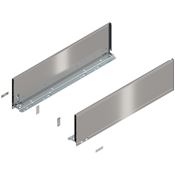 Immagine di 770C6502I Z R+L V1*INGL - spondina LEGRABOX Pure altezza C (177 mm) lunghezza nominale 650 mm destro+sinistro inox satinato antimpronta 
