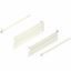 Immagine di 320K4000C MX MP R901 - spondina in acciaio METABOX K (118 mm) estrazione parziale 25 kg lunghezza nominale 400 mm versione a vite sinistra/destra biancocrema ral 9001 
