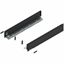 Immagine di 770M5502S Z R+L V1*CS-M - spondina LEGRABOX Pure altezza M (90.5 mm) lunghezza nominale 550 mm destro+sinistro nero carbonio 