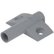 Immagine di 970.1501 BLU-AP 500R736 - piastrina di supporto per BLUMOTION nella piastrina di supporto a croce (37/32) plastica grigio ral 736 