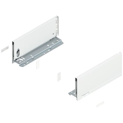 Immagine di 770K3002S Z R+L V1*SW-M - spondina LEGRABOX Pure altezza K (128.5 mm) lunghezza nominale 300 mm destro+sinistro bianco seta 