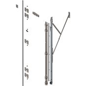 Immagine di 802T2100.R3ST R ZN REVEGO duo, set supporto cerniera con TIP-ON per altezza pocket 2107-2256 mm, destra Zincate 