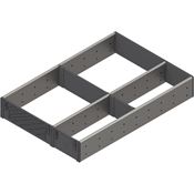 Immagine di ZSI.450FI3 ORGA-FE V1IG/G - ORGA-LINE set suddivisione scomparti (per un allestimento parziale) per TANDEMBOX cassetto lunghezza nominale 450 mm larghezza=291 inox satinato 