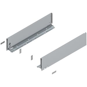 Immagine di 770K5502S Z R+L V1*PS-M - spondina LEGRABOX Pure altezza K (128.5 mm) lunghezza nominale 550 mm destro+sinistro argento polare 