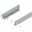 Immagine di 770K5502S Z R+L V1*PS-M - spondina LEGRABOX Pure altezza K (128.5 mm) lunghezza nominale 550 mm destro+sinistro argento polare 