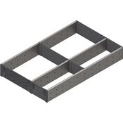 Immagine di ZSI.500FI3 ORGA-FE V1IG/G - ORGA-LINE set suddivisione scomparti (per un allestimento parziale) per TANDEMBOX cassetto lunghezza nominale 500 mm larghezza=291 mm inox satinato 