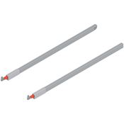 Immagine di ZRG.587RSICRE*R+L MP R906 - TANDEMBOX ringhierina longitudinale (sopra) per cassettone lunghezza nominale 650 mm destro+sinistro per TANDEMBOX antaro grigio ral 9006 