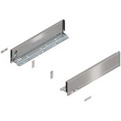 Immagine di 770M4002I Z R+L V1*INGL - spondina LEGRABOX Pure altezza M (90.5 mm) lunghezza nominale 400 mm destro+sinistro inox satinato antimpronta 