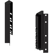 Immagine di Z30D000SL45ECK-RW MP TERS - TANDEMBOX supporti per schienale in legno altezza D (224 mm) per SPACE CORNER destro+sinistro nero terra 
